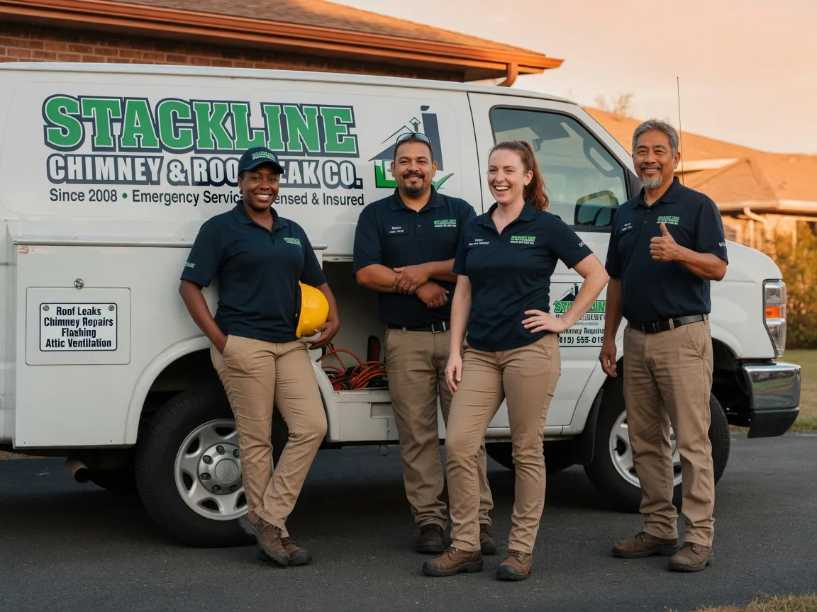 Chimney flashing repair company in Warren, TX